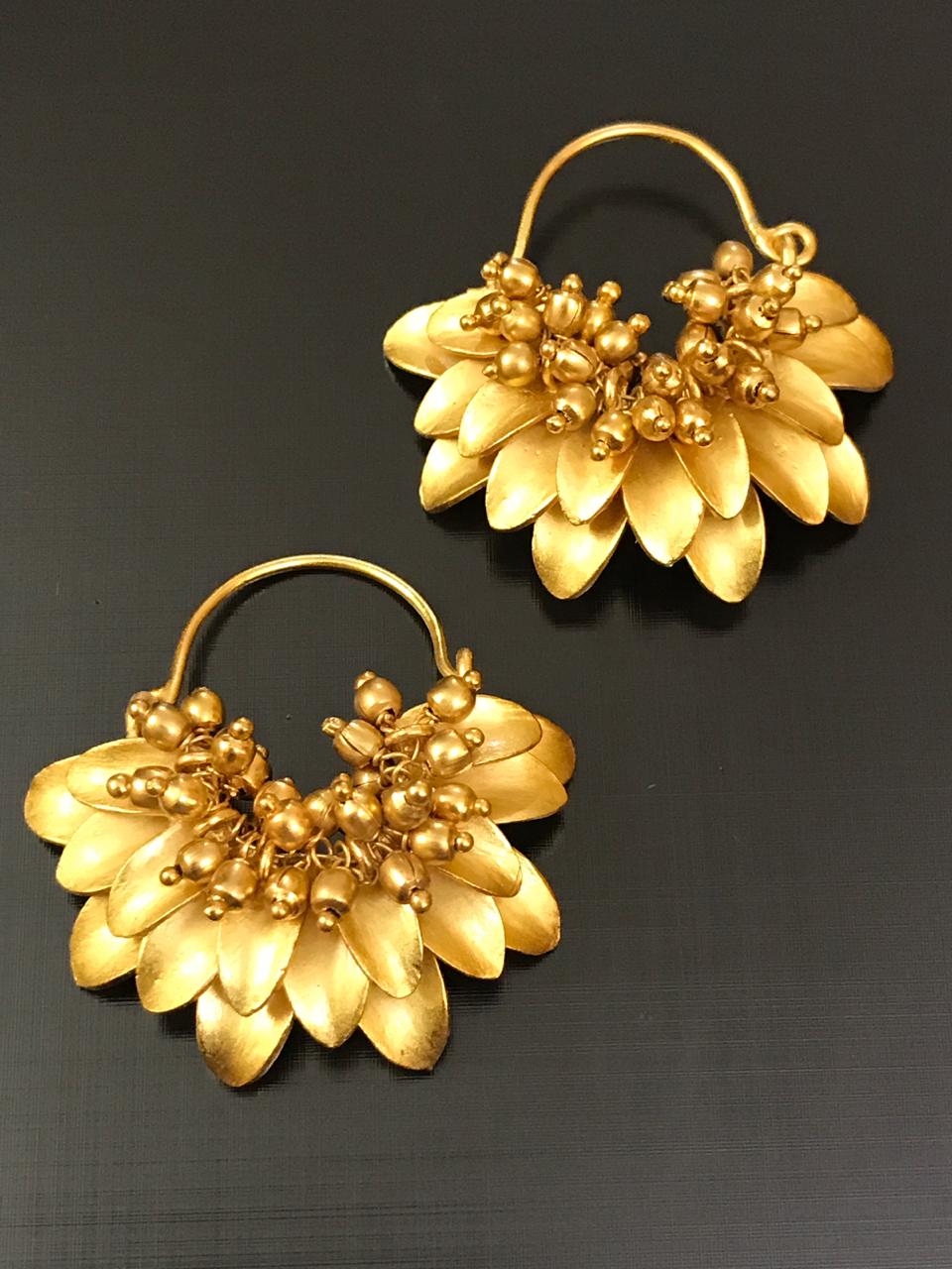 Beautiful Butterfly 18K Gold + Diamond Bali Earrings 12 - picture miss –  Andaaz Jewelers